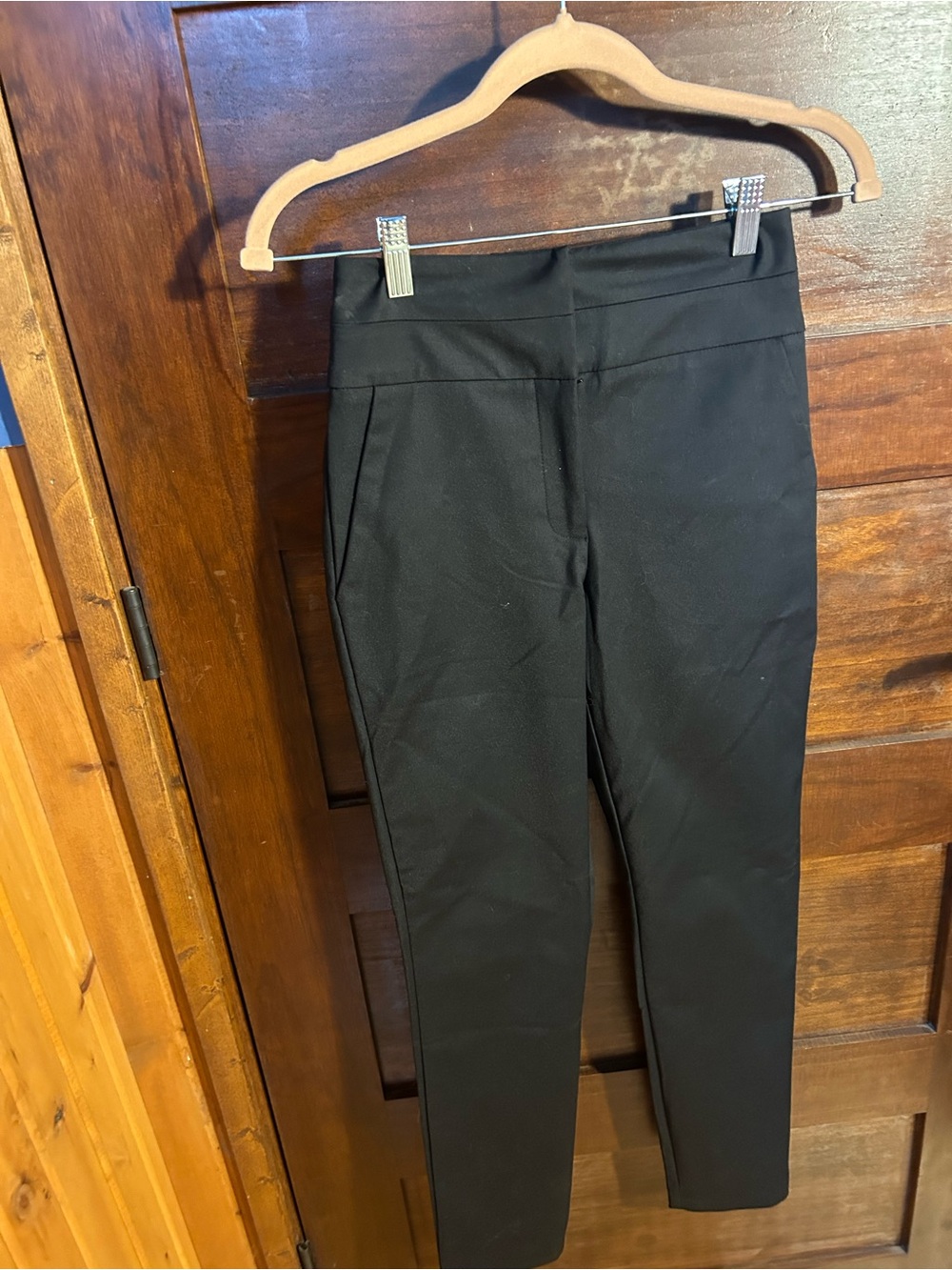 Forever New Black Ponte Ankle Pants